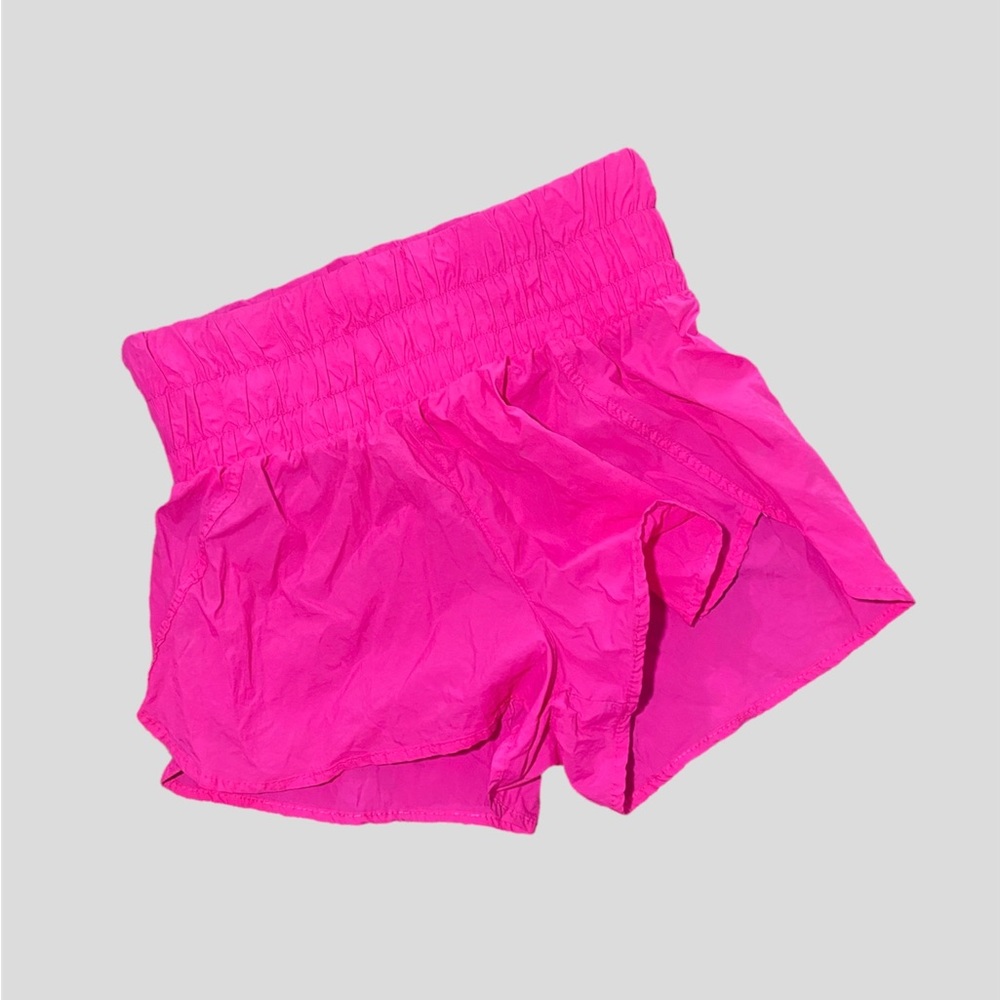 Smocked High Waisted Active Shorts